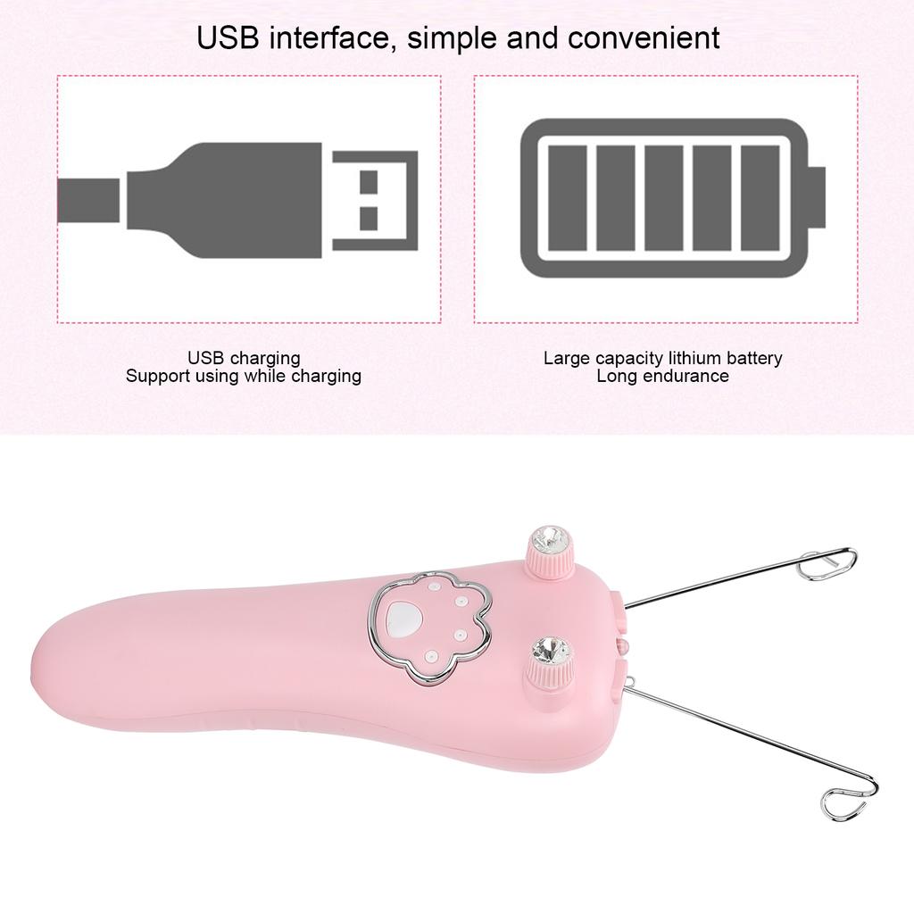 USB Charging Electric Cotton Thread Epilator Facial Body Hair Removal Machine Device