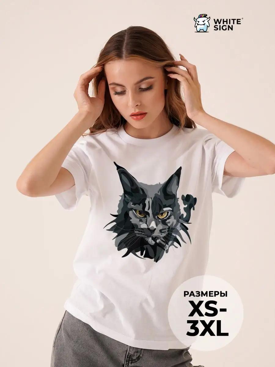 Women s white cotton T-shirt with teddy bear print 3XL