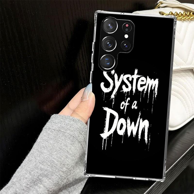System Of A Down Case for Samsung Galaxy S25 S24 S23 S22 Ultra Soft Phone Cover S25 Edge S21 Plus S20 FE S10 + Black Cover