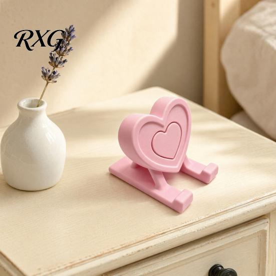 Heart Shaped Phone Holder 3D Printed Holder, Love Shape Mobile Stand Stand, Cell Tablet Desk Mount, Valentine's Day Gift Universal