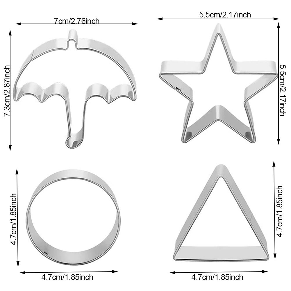 Stainless Steel Sugar Cookie Cutting Molds Baking DIY Cookie Molds Cookies Tools