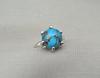 Blue Copper Turquoise Ring: 925 Sterling Silver Ring, Handmade Boho Jewelry