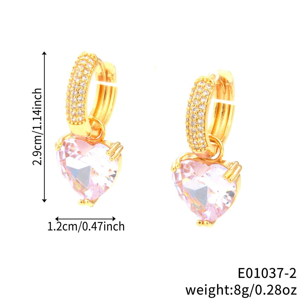 Love-themed Stud Earrings - Latest Trendy and Sophisticated Style. High-end Fashion. Detachable 18K Gold-plated Earrings. Wholes