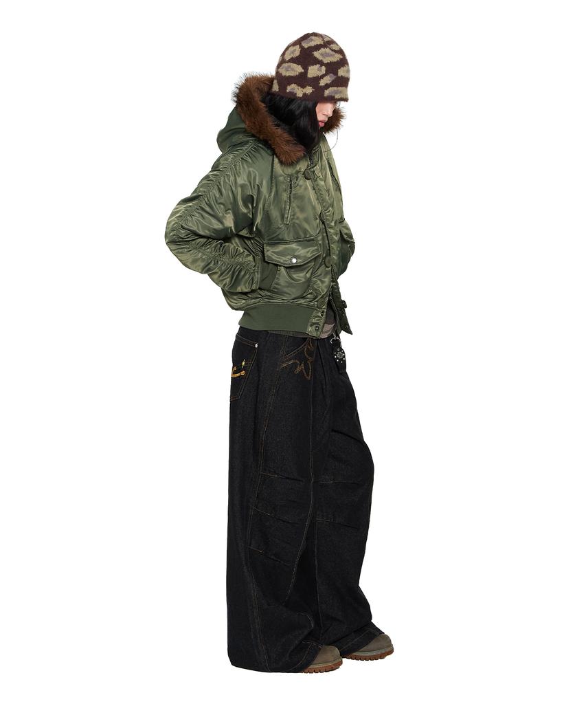 AAKAM Camouflage Fuzzy Beanie (Brown)