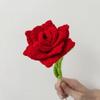 Handmade Sharp-Edged Knitted Wool Rose - Valentine's Day Gift