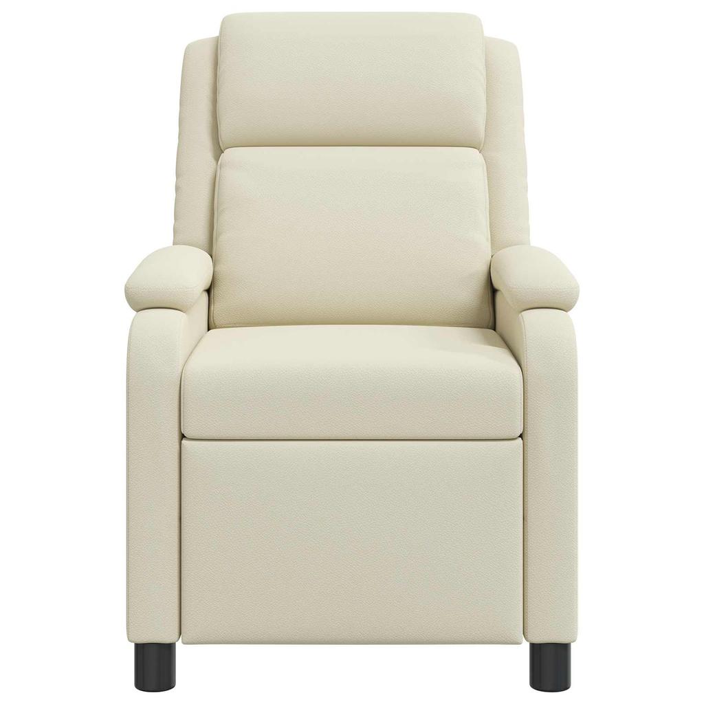 Recliner Cream Artificial Leather