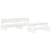 VidaXL Salon de Jardin avec Coussins 4 pcs, Canapé avec Dossier, Ensemble de Meubles avec Table Basse Patio Terrasse, 3186138