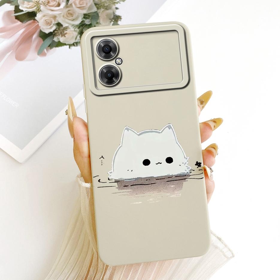 For Xiaomi Poco M4 5G Case Cute Rabbit Cartoon Cover Shockproof Soft TPU Phone Case For Xiaomi Poco M4 PocoM4 5G Back Cover Bags