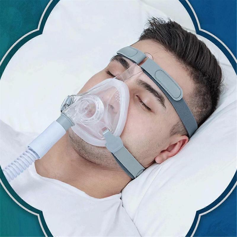 Full Face CPAP Masks with Headgear, Elbow/Swivel and Cushion, CPAP Supplies Suitable for Most Models of Machines
