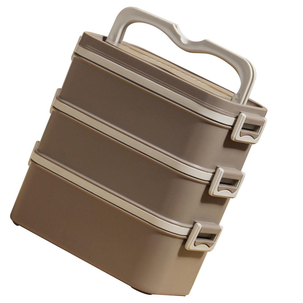 3 Layer Lunch Box 304 Stainless Steel Stackable Portable Large Capacity   Box for Kids Adults Students