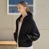 Hyyk Cotton Zip-Up Hoodie_Black