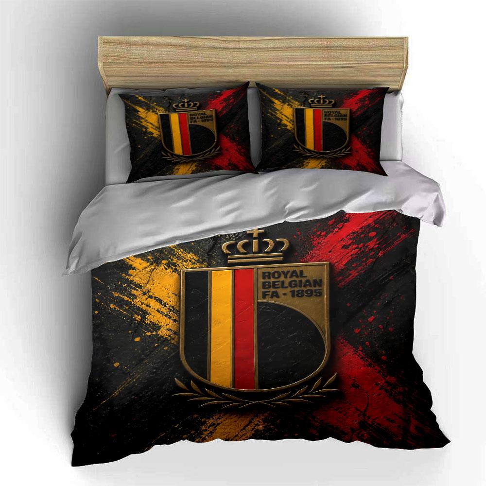 "Royal Belgian FA Bedding Set" Bedding Duvet Cover Set Duvet Cover Pillowcases (1 * Duvet Cover 2 * Pillowcases, without duvet insert)