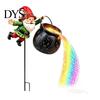 Festive Landscape Lighting for Home Solar Christmas Garden Stake Light, Santa Pouring Flowing LED String Lights, Colorful Magical Illuminated Outdoor