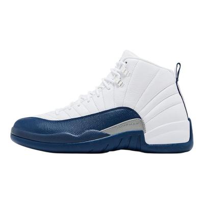 Air 12 Retro GS French Blue 2025 Dětské tenisky Bílá Metalická-Stříbrná Varsity-Červená 153265-114