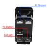 SPST Carling Switch Car Boat Truck Rocker Switch 1pc 5 Pin Marine Switch 12V 24V ON-OFF Blue LED Waterpoof
