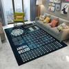 3D Guitar Chords Theory Chart Music Carpet Rug for Bedroom Living Room Home Sofa Decoration,Children Game Large Decor Floor Mat
