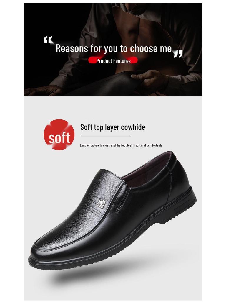 Herrskor i mjukt läder, slip-on, vardagsskor - Våredition för pappa