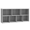 Bookshelf Gray Sonoma 50x25x106 Cm