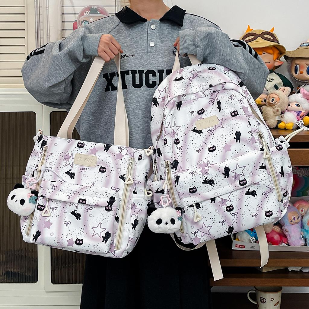Schoolbag schoolbag junior high school girls high school students 1011 new high value large capacity college students backpack men travel bag