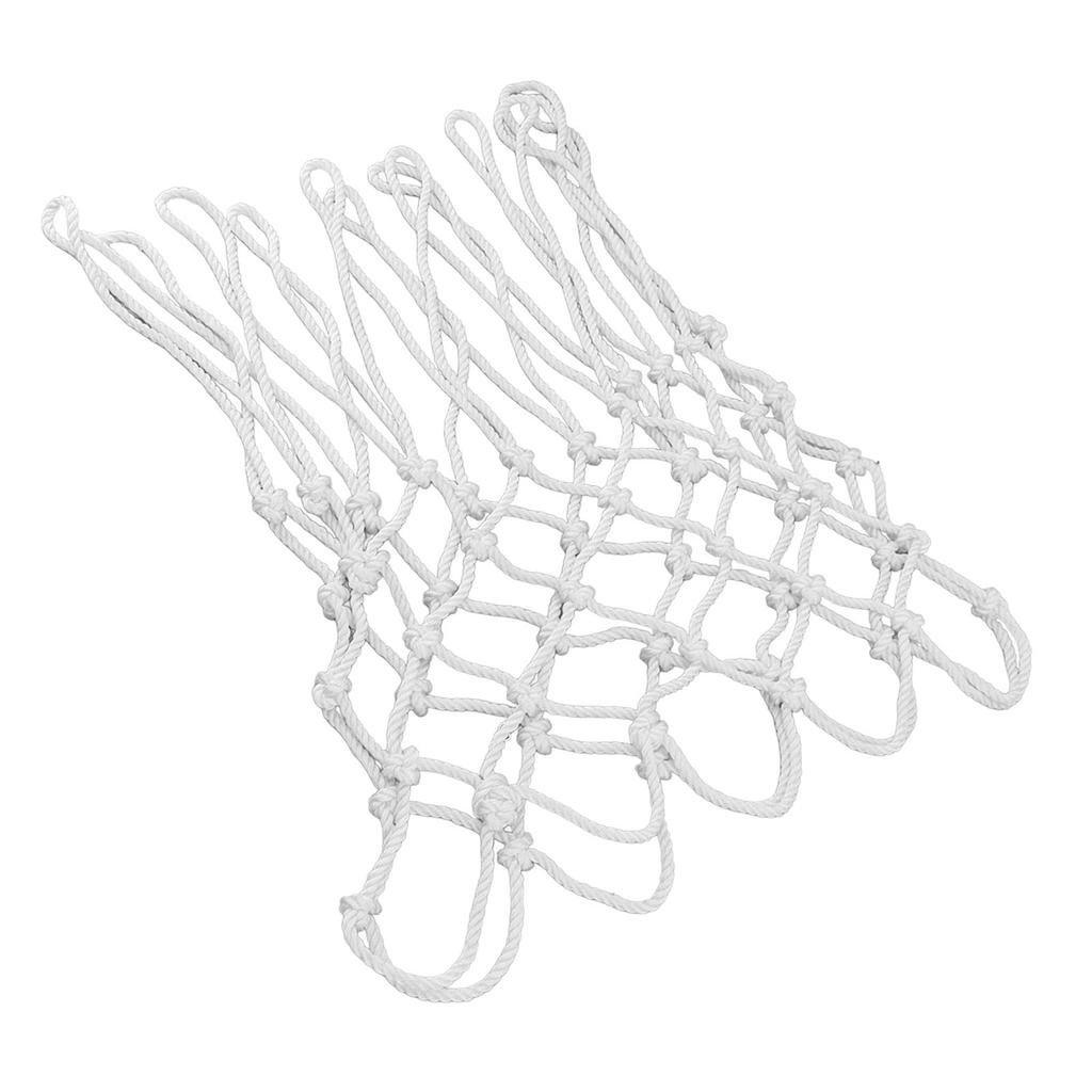 Basketball Net Replacement All Weather Anti Whip Fits Standard Indoor Outdoor Rims Professional Basketball Nets Polyester White