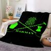 1pc Dragon guitarThemed Blanket Soft Flannel All Season Cozy Throw with Bold Graphic Print, Travel, or Holiday Gift for Family & Friends