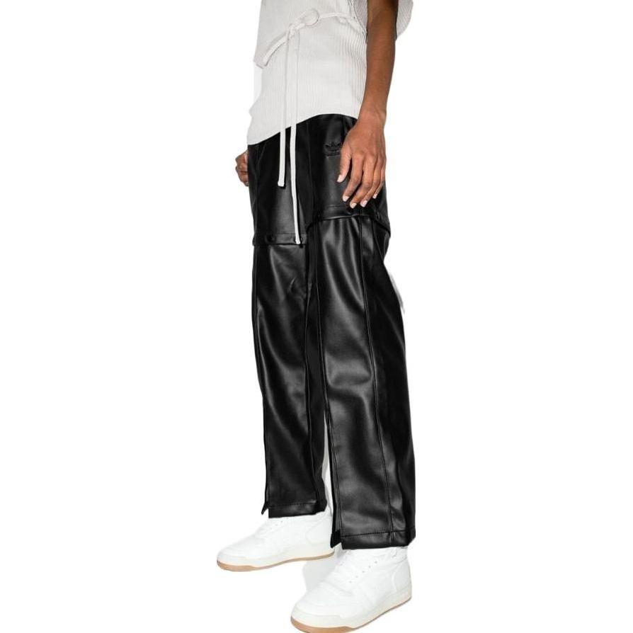 (WMNS) Adidas Always Original Faux Leather Track Pants Asia Sizing 'Black' Women's HF2017