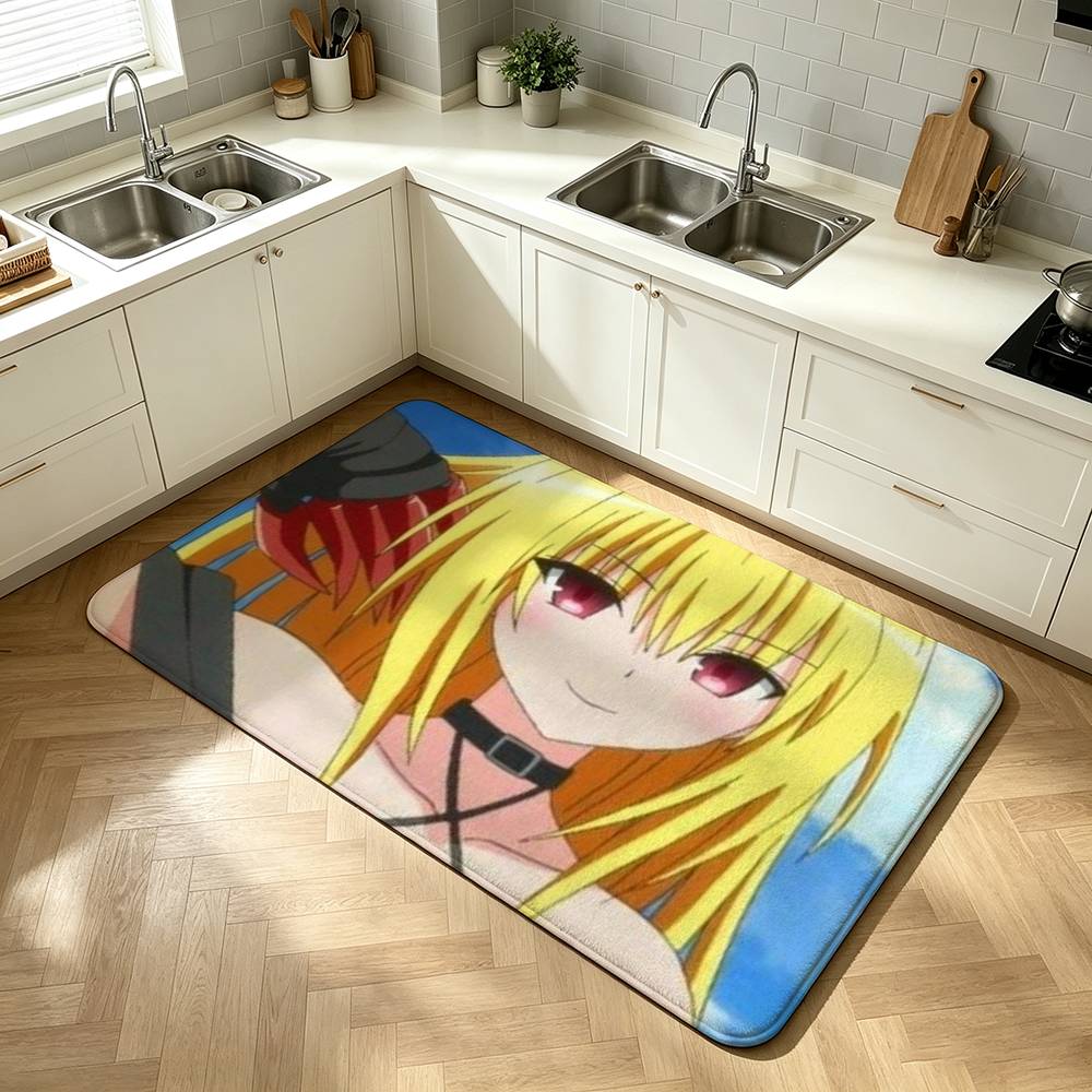 To Love Ru Golden Darkness Yami Shower Room Absorbent Small Floor Mat Soft Comfortable Decorative Foot Mat