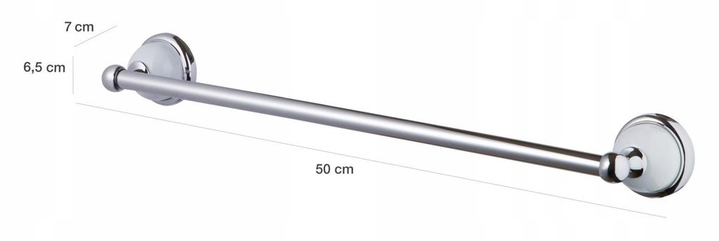 Bisk Grenada Hanger 460 06905 Chrome/White 1 Pc