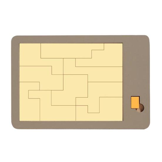 1/5Pcs Wooden Block Puzzle Challenge Game Disappearing Triangle Rectangle Rhombus Parallelogram Jigsaw Puzzle Game Educational Puzzle Toy