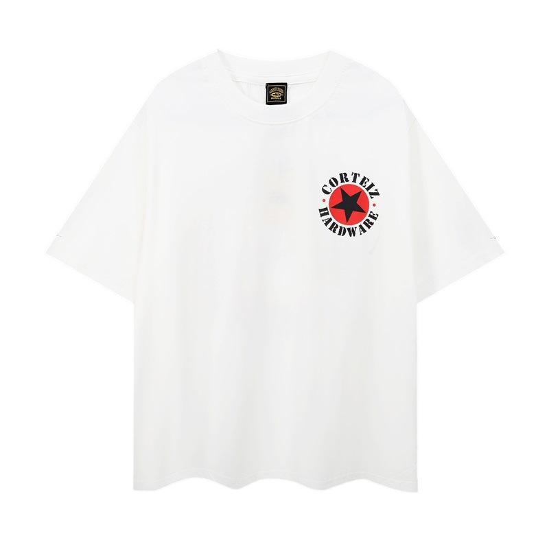 American Trendy Brand Loose Short-sleeved T-shirt Summer Printing Casual Men and Women Couples