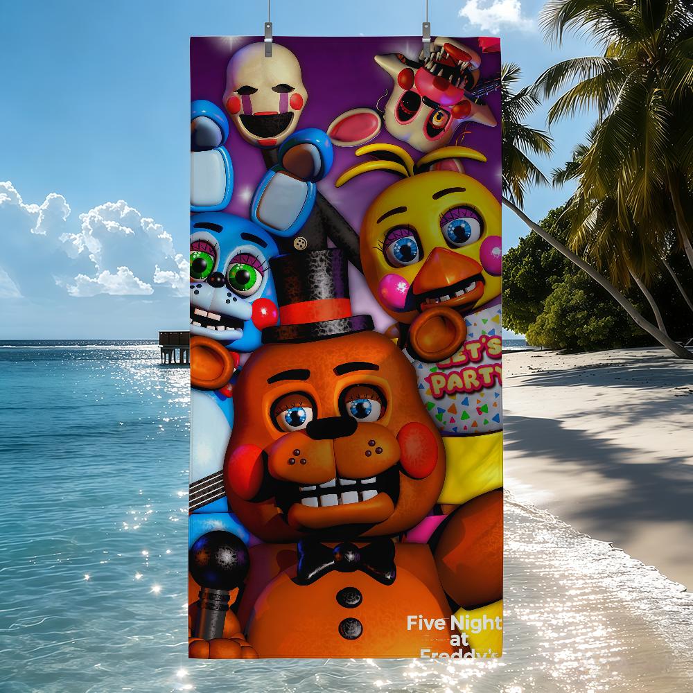 Game F-Five N-Nights at F-Freddys Towel Drying Bath Towel Applicable To Light Swimming Camping Yoga Beach Out