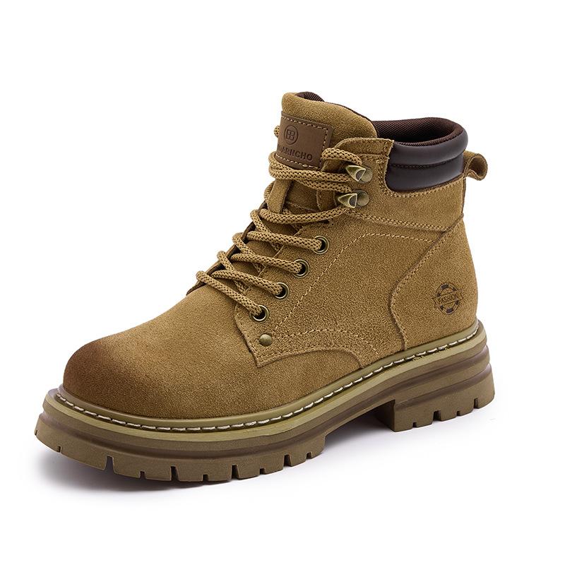 Retro Shoes and Boots for Women, Thick-soled Workwear Ankle Boots