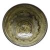 Nakamura Yohei Matcha gray Diameter x Height Flat tea Old paper box included bowl, Size 14.8 6.2cm bowl, Mishima,