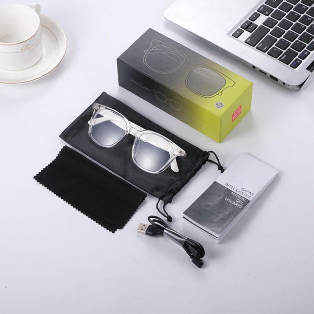 Photosensitive Farbwechsel Linse Herren 2-in-1 Headset Brille Damen Smarte Brille Bluetooth Audio Anruf Lautsprecher Mikrofone Brille 27g