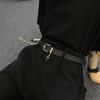 Contemporary Black Pu Decorative Belt With Stylish Details For Both Men Women And