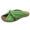 2025 Summer New Fish Mouth Cool Slippers Women's Handmade Retro Mori Niche Design Low-heeled Leather Slippers Outdoor Wear