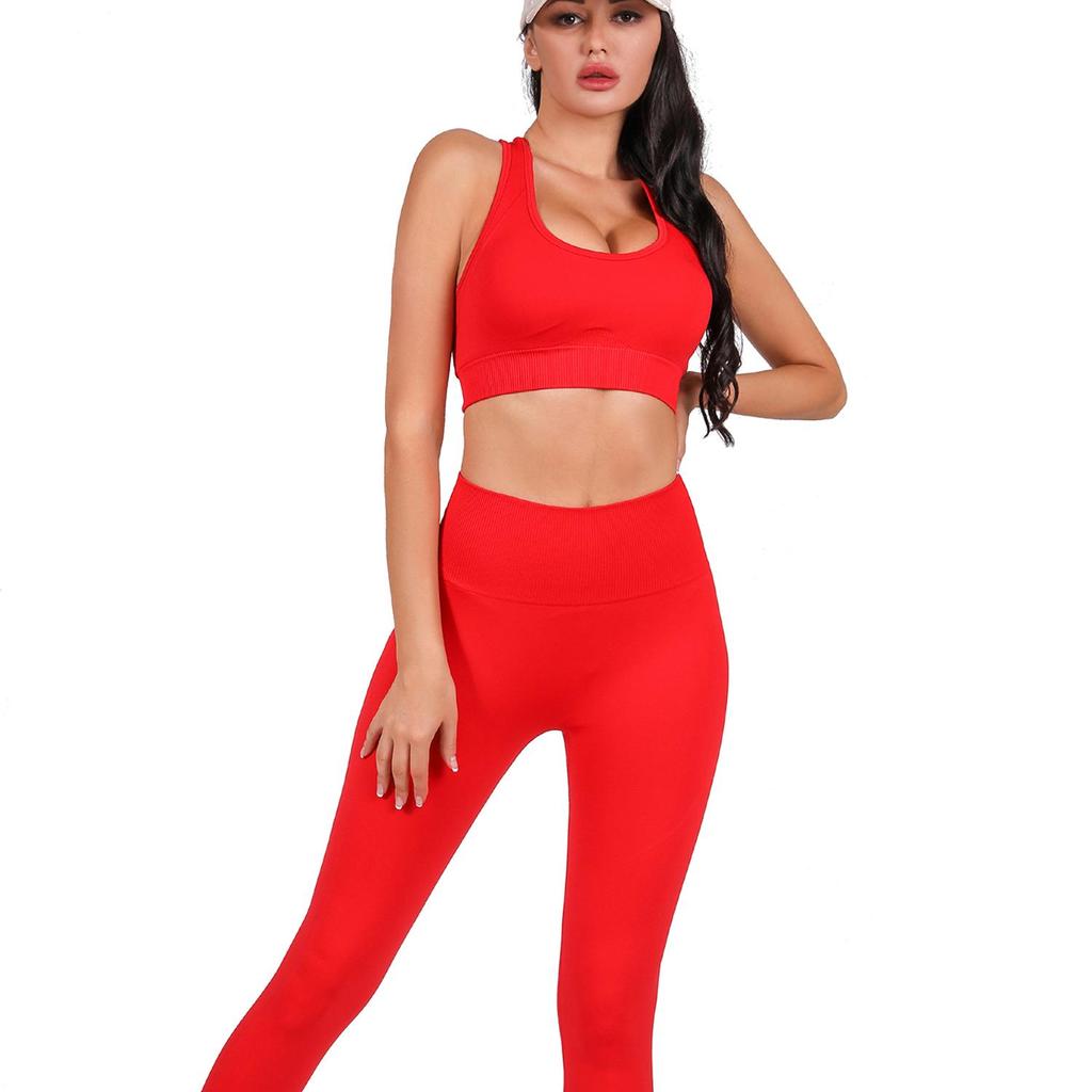 Women's Seamless Butt-Lifting Sports Vest & Yoga Set
