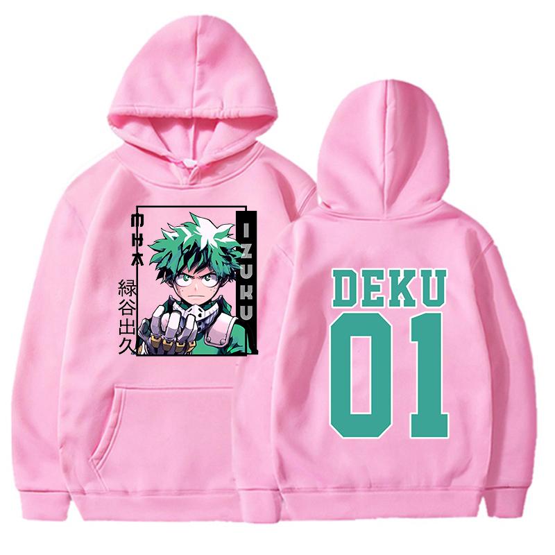 NEW Fashion Anime Deku 01 Printed Hoodie Autumn Fleece Sweatshirt Hip Hop Harajuku Streetwear Long Sleeve Pullover