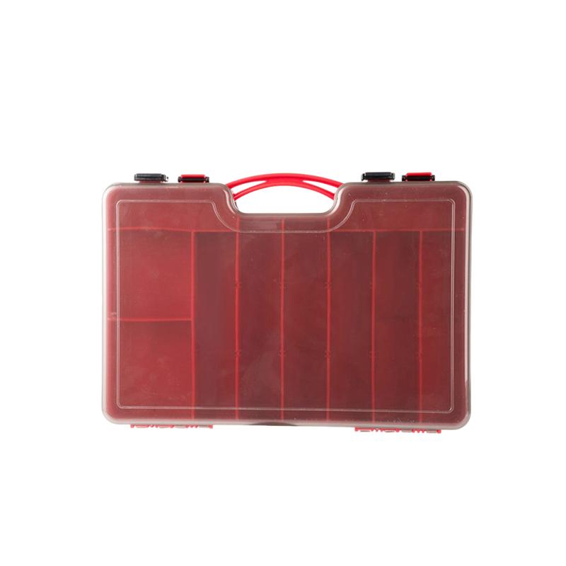 Secure Double Layer Fishing Tackle Box with High Capacity for Bait Storage