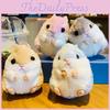 Charming Plush Hamster Keychain Adorable Keyring For Bags And Cars Cute Bell Accessory