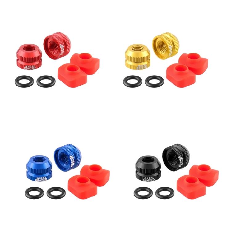 2Pcs Bicyles Inner Tube Valves Nut Replacements for most Mountain Bicyles