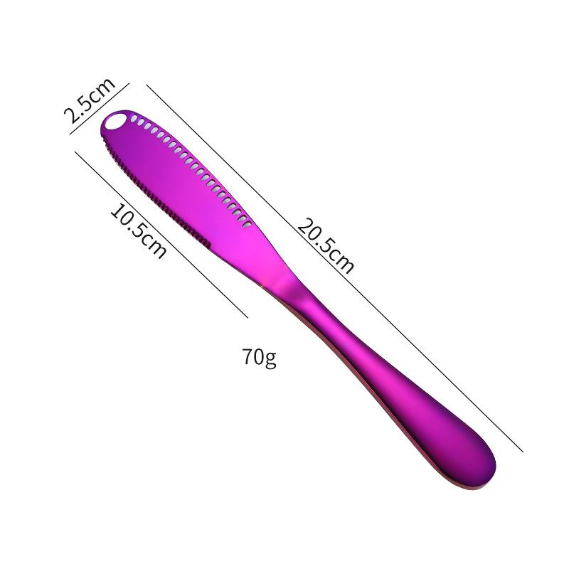 Butter Knife Holes Cheese Dessert Knife Stainless Steel Jam Knife Cutlery Toast Wipe Cream Bread Cheese Cutter Kitchen Tools AVE
