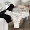 Thong Lace Flower Transparent Briefs Ruffle Mesh Floral Bowknot Panties Quick Drye   Girl