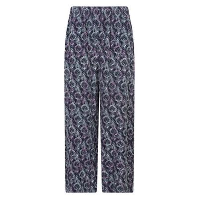 Womens/Ladies Fowey Lightweight Peacock Feather Trousers