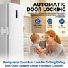 Refrigerator Door Auto Lock Safety Drawer Closer Baby Proofing ABS Material Anti-Open Drawer Closer For Baby Children Protection