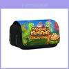 Estojo Duplo My Singing Monsters Com Material de Nylon Para Estudantes e Crianças