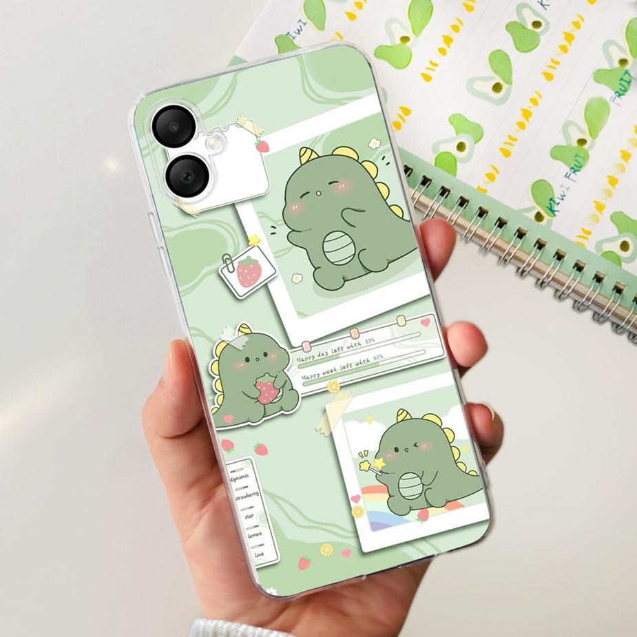 Für Samsung Galaxy A06 4G Hülle SM-A065F Neue Mode Bemalte Abdeckung Klare Silikon Weiche TPU Handyhülle Für Samsung A06 A 06 Fundas