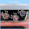 Sparkling Spider Car Perfume Clip Metal Material Various Colors Air Vent Mount Decorative Fragrance