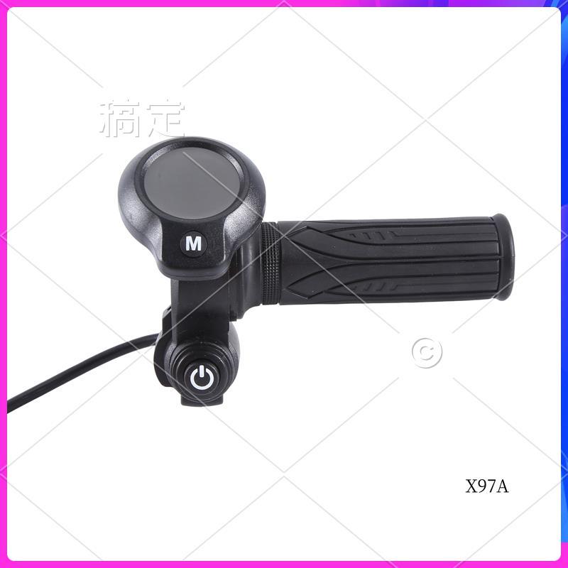 XXR-Bike Electric Scooter Accelerator Display Ebike Throttle Grip Digital Monitor For Bicycle Electric Scooter Trigger Durable