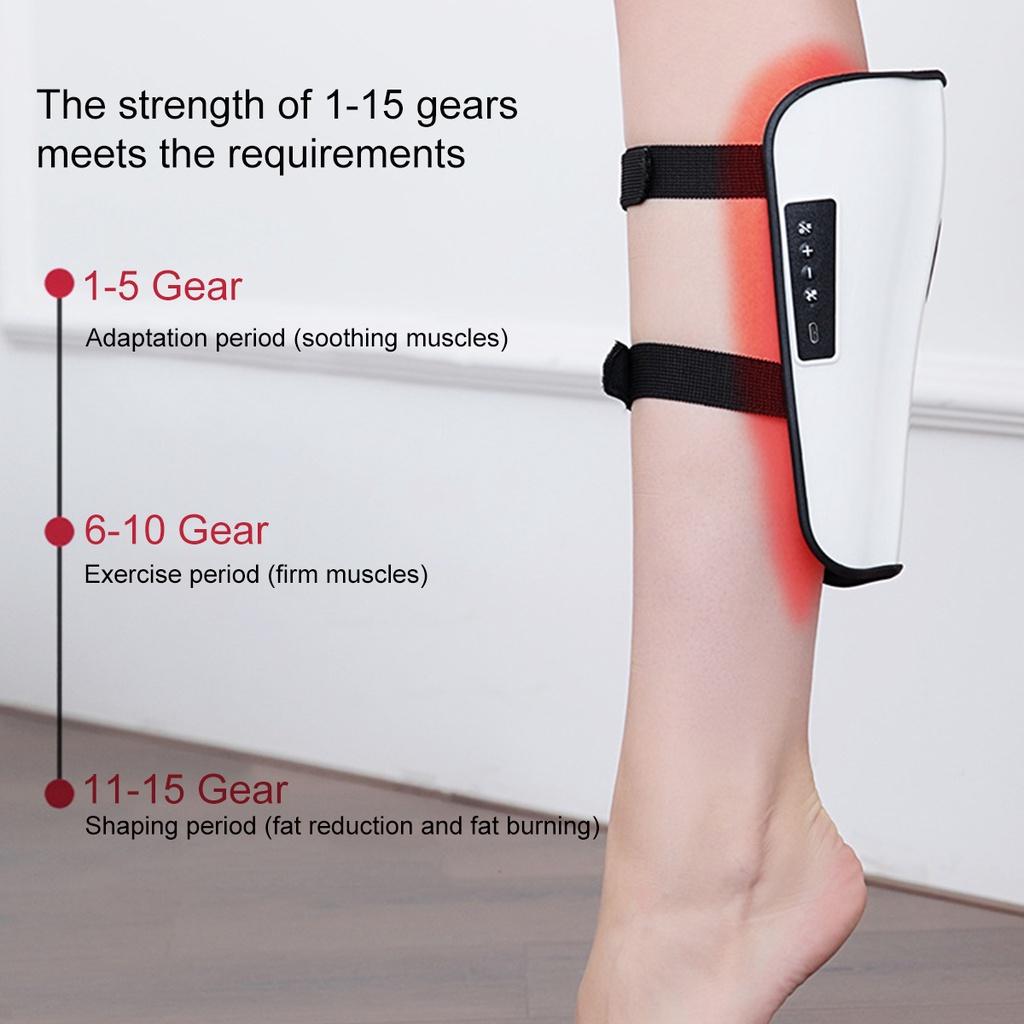 3W Calf Cellulite Removal Shaping Constant Temperature Hot Compress Vibration Massage Tens Leg Beauty Electric EMS Leg Massager